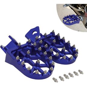 JFG RACING Motorcycle Foot Peg Pedal Footpeg Rest For WR250R 2008-2020, WR250X 2008-2011 Dirt Bike, BLACK