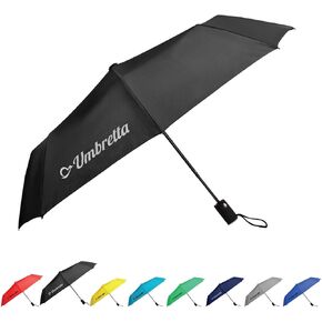 Lightweight Travel Size Umbrella - 3 Folding Automatic Open Compact Umbrella with 8 Aluminum Shafts & Soft Handle, Heavy Duty, Windproof & Collapsible Umbrellas for Rain