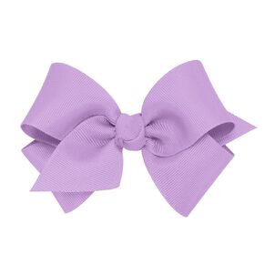 Wee Ones Girls' Classic Grosgrain Hair Bow with Knot Wrap Center on a WeeStay No-Slip Hair Clip, Large, Red