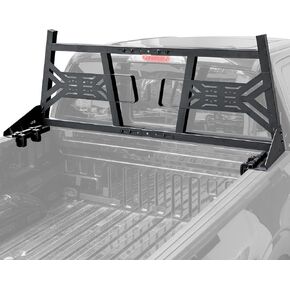 JOYTUTUS Extendable Headache Rack for Full-Size Trucks Pickup Back Racks Compatible with F150 F250 F350 Silverado Sierra Ram, No Drilling Required