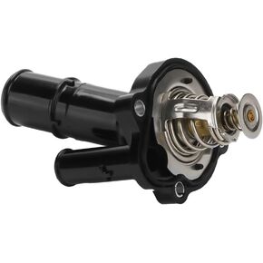 Engine Coolant Thermostat Housing Assembly - Compatible for Mazda 3 5 6 MX-5 CX-7 for Lincoln MKZ MKT MKC for Ford Explorer Focus for Ford Escape Fusion 2013-2016 - Replace Part LF7015170