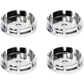 4pcs Chrome 56mm Dia Wheel Tyre Center Hub Caps Cover 6 Clips for Auto Vehicle