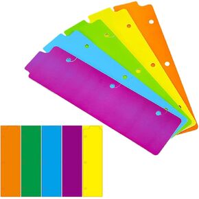 STOBOK 10pcs Bookmark Mini Loose Leaf Notebooks Binders Tag Mini Binder Clips Labels Notebook Index Dividers Binder Supplies Dividers for Binder Page Dividers Abs Scrapbook Detachable