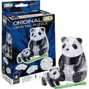 BePuzzled | Panda and Baby Original 3D Crystal Puzzle, Ages 12 and Up