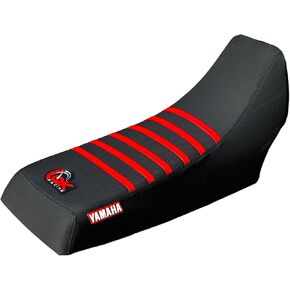 Premium Multi Grip Seat Cover - Compatible Fit for 1987-2006 Yamaha Banshee Gripper SEAT Cover Black/Red Ribs S21