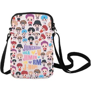 LEVLO Korean Group Army Cross Body Bag K-pop Army Members Fans Gift Army Members Name Shoulder Bag K-pop Lover Merchandise