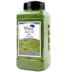 WWScenics | 1mm Spring Static Grass | 500ml Can | WSG1-008 | Realistic Model Scenery Material