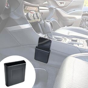 Center Console Organizer Storage Box Cell Phone Pocket Silicone Hook Bag for Subaru forester SK 2019 2020 2021 2022 2023 2024, Black, 1PC