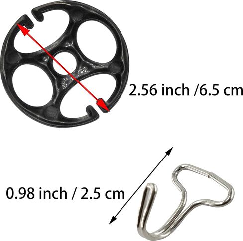 24Pcs Car Seat Cover Plum-Shaped Plastic Chuck, 24Pcs Metal Hook, Car Seat Cover Fasteners, Metal Hook for Reinforce Car Seat Cushions, Black in Saudi Arabia