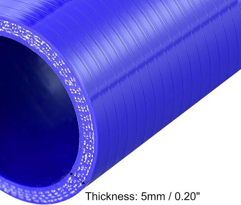 X AUTOHAUX 48mm 1.89" ID Universal Car Straight Silicone Coupler Pipe Replacement 76mm Blue in Saudi Arabia