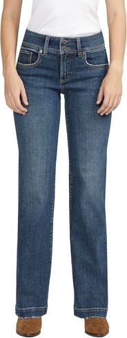 Silver Jeans Co. Women's Suki Mid Rise Curvy Fit Trouser Leg Jeans in Saudi Arabia