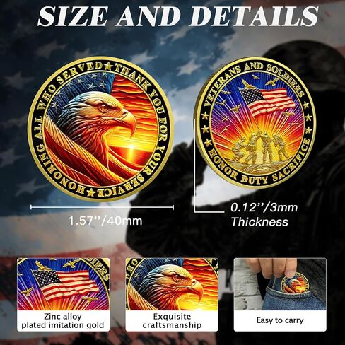 CHURYUML 50Pcs Military Veterans Challenge Coins Bulk - Honoring All Who Served Thank You for Your Service Coin Military Gifts for Men Women Navy Army Thanksgiving Veterans Day Gift in Saudi Arabia