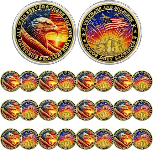 CHURYUML 50Pcs Military Veterans Challenge Coins Bulk - Honoring All Who Served Thank You for Your Service Coin Military Gifts for Men Women Navy Army Thanksgiving Veterans Day Gift in Saudi Arabia