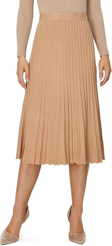 تنانير نسائية طويلة متماسكة بطيات، تنورة طويلة مرنة بخصر عالٍ لخريف وشتاء in Kuwait