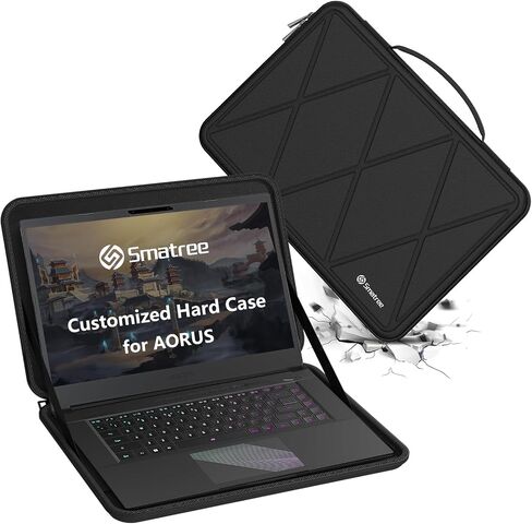 حافظة حماية Smatree صلبة EVA متوافقة مع أجهزة الكمبيوتر المحمول GIGABYTE AORUS 15 9KF مقاس 15.6 بوصة، وأجهزة الكمبيوتر المحمول AORUS 15 9MF مقاس 15.6 بوصة، وأجهزة الكمبيوتر المحمول AORUS 15 9SF مقاس 15.6 بوصة رفيعة ومضادة للصدمات (X8306) in Kuwait