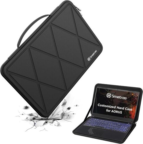 حافظة حماية Smatree صلبة EVA متوافقة مع أجهزة الكمبيوتر المحمول GIGABYTE AORUS 15 9KF مقاس 15.6 بوصة، وأجهزة الكمبيوتر المحمول AORUS 15 9MF مقاس 15.6 بوصة، وأجهزة الكمبيوتر المحمول AORUS 15 9SF مقاس 15.6 بوصة رفيعة ومضادة للصدمات (X8306) in Kuwait