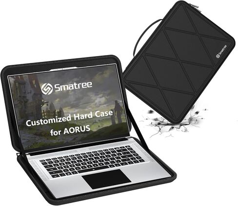 حافظة حماية Smatree صلبة EVA متوافقة مع أجهزة الكمبيوتر المحمول GIGABYTE AORUS 15 9KF مقاس 15.6 بوصة، وأجهزة الكمبيوتر المحمول AORUS 15 9MF مقاس 15.6 بوصة، وأجهزة الكمبيوتر المحمول AORUS 15 9SF مقاس 15.6 بوصة رفيعة ومضادة للصدمات (X8306) in Kuwait
