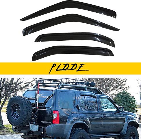 4 قطع متوافقة مع 2000-2004 Nissan Xterra Front+Rear Sun/Rain Guard خارج جبل أقنعة النافذة in Saudi Arabia