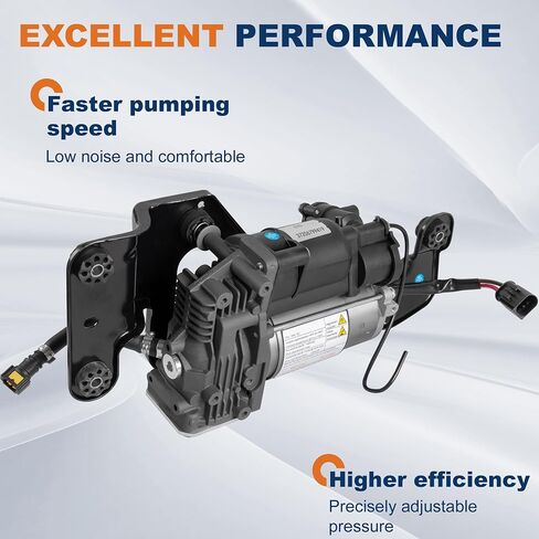 37206789938 37206799419 مضخة ضاغط التعليق الهوائي مع حامل + كتلة صمام متوافقة مع BMW X5 E70 X6 E71 E72 SAC 37206859714 in Kuwait