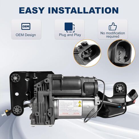 37206789938 37206799419 مضخة ضاغط التعليق الهوائي مع حامل + كتلة صمام متوافقة مع BMW X5 E70 X6 E71 E72 SAC 37206859714 in Kuwait