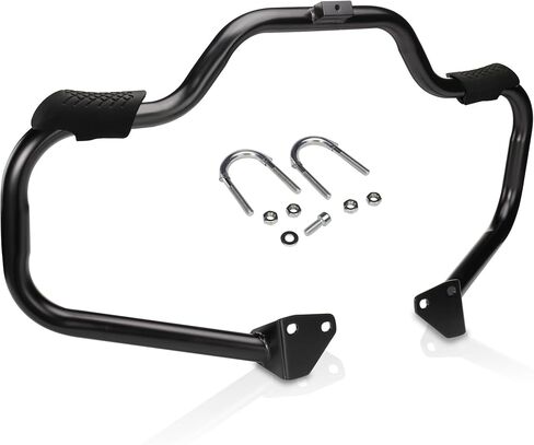 MoKitDora Dyna Engine Guard للطرق السريعة شارب تحطم بار 1.25 سم سمين لـ Harley Dyna Street Bob FXDB Fat Bob FXDF Low Rider FXDL Wide Glide FXDWG FXDC 2006-2017، كروم in Kuwait