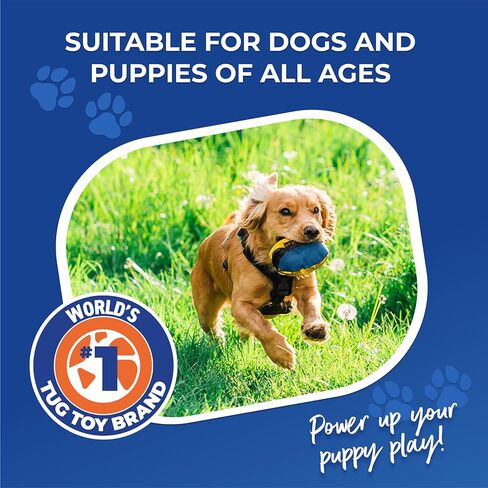 Tug-E-Nuff البطلينوس | لعبة موزع مكافآت الكلاب المدمجة مع آلية فتح ذكية | مثالية لتدريب الكلاب التفاعلي | مناسب للجيب وحجم 4.5 بوصة in Kuwait