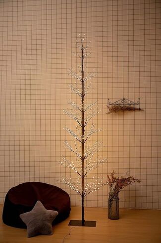 Snokip LED Warm Tree 6FT/736LED Warm White Fairy Lights, Lighted Trees for Indoor Outdoor Home Thanksgiving Christmas Holiday Decoration in Saudi Arabia