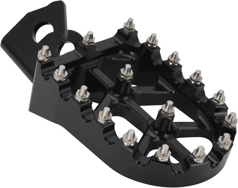 JFG RACING Motorcycle Foot Peg Pedal Footpeg Rest For WR250R 2008-2020, WR250X 2008-2011 Dirt Bike, BLACK in Saudi Arabia