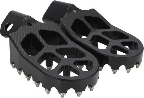 JFG RACING Motorcycle Foot Peg Pedal Footpeg Rest For WR250R 2008-2020, WR250X 2008-2011 Dirt Bike, BLACK in Saudi Arabia