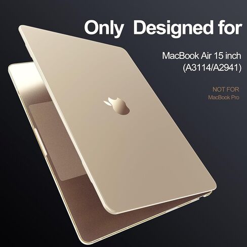 B BELK Compatible with 2024 MacBook Air 15 inch Case, [100% Official Color] MacBook Air 15 M3 Case A3114 A2941 2023 M2, Sturdy Protective Laptop Hard Shell + Screen&Keyboard Cover, Starlight Clear in Saudi Arabia