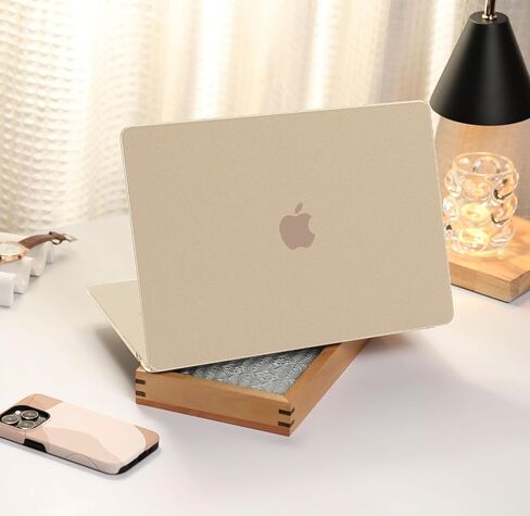 B BELK Compatible with 2024 MacBook Air 15 inch Case, [100% Official Color] MacBook Air 15 M3 Case A3114 A2941 2023 M2, Sturdy Protective Laptop Hard Shell + Screen&Keyboard Cover, Starlight Clear in Saudi Arabia