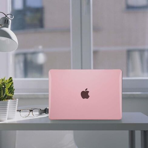 جراب COATIT لجهاز MacBook Air 13.6 بوصة M3 A3113 2024 M2 2022 إصدار A2681، لجهاز MacBook Air 13 بوصة M2 M3 وغطاء لوحة مفاتيح وواقي شاشة، وردي كريستالي in Kuwait