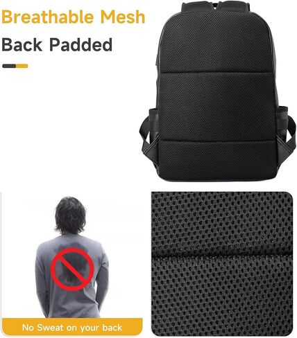 Leather Backpack for Men Black Large Backpack Fit 15.6inch Laptop Rucksack Waterproof for Work Commute Casual Daypack College in Saudi Arabia