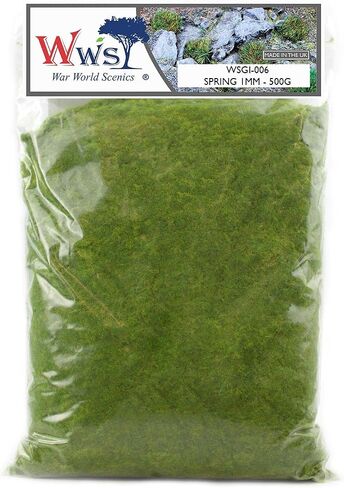 WWScenics | 1mm Spring Static Grass | 500ml Can | WSG1-008 | Realistic Model Scenery Material in Saudi Arabia