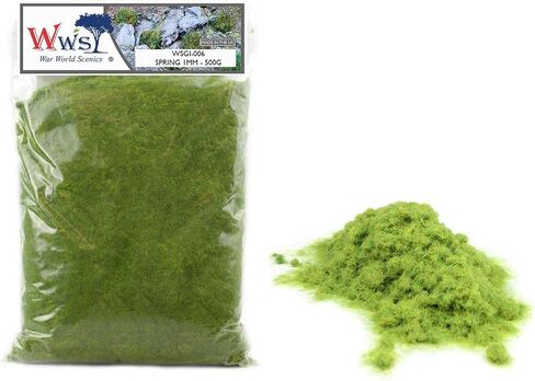 WWScenics | 1mm Spring Static Grass | 500ml Can | WSG1-008 | Realistic Model Scenery Material in Saudi Arabia