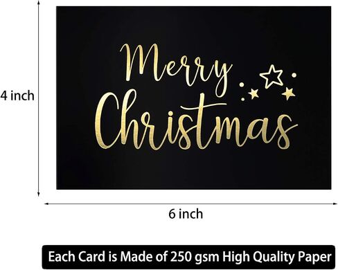 24 Cute Christmas Cards Assorted - Joyful Christmas Greeting Cards in 24 Unique Designs -Happy Holiday Cards- Family Christmas Cards- Bulk Assorted Christmas Cards with Envelopes, 4 x 6 Inches in Kuwait