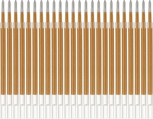 PATIKIL Gel Pen Refills, 24 Pcs 0.8mm Medium Point Glitter Coloring Gel Ink Pen Replace Refills for Retractable Click Pens Writing Drawing Doodling Office Study Classroom Supplies, Blue in Saudi Arabia