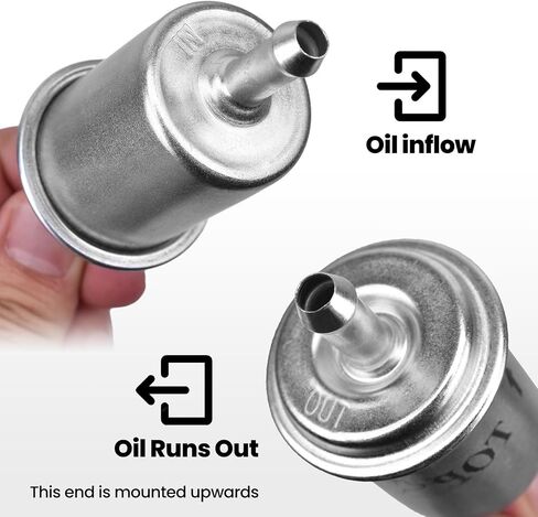 5/16 Inline Fuel Filter - Upgraded Billet Aluminum Metal Gas Filter - Automotive Replacement Fuel Filters for Motorcycle ATV Small Engines, Corrosion Resistance, High Flow in Saudi Arabia