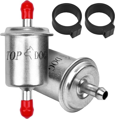 5/16 Inline Fuel Filter - Upgraded Billet Aluminum Metal Gas Filter - Automotive Replacement Fuel Filters for Motorcycle ATV Small Engines, Corrosion Resistance, High Flow in Saudi Arabia