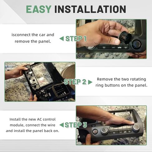 التحكم في المناخ لسخان التيار المتردد، لوحة تحكم HVAC متوافقة مع Honda 8th Civic 2006-2011#Replace 79500-SNA-A01ZA لوحة وحدة التحكم في السخان للتحكم في درجة الحرارة in Kuwait