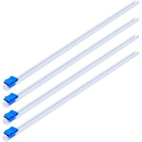CRASPIRE 8pcs Slide Cutter 13" Reusable Food Wrap Cutter Blue Cling Film Cutter, Plastic Wrap Dispenser Refillable Home Kitchen Supply for Tin Foil Cling Wrap Paper