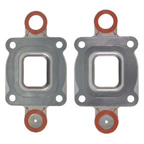 27-864850A02 2Pcs Exhaust Manifold Elbow Riser Gasket Dry Joint Fit for MerCruiser 4.3L 5.0L 5.7L V6 V8 27-864850A1 18-0722