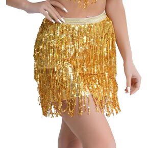 المرأة الترتر تنورة سباركلي هامش تنورة الهذيان ديسكو الفضاء راعية البقر الزي in Kuwait