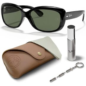 Ray-Ban RB4101 Jackie Ohh Butterfly Shape Sunglasses With Eyewear Kit Bundle - High Bridge Fit - Beach Sunglasses