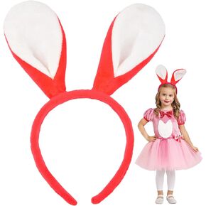 Bunny Ears Headband, Easter Headband, Soft-Touch Rabbit Ear Hairband Bunny Costume Party Accessory