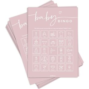 Baby Predictions & Advice Cards (50 Pack), Gender Reveal Games for Party, Baby Shower Games, Wishes for Baby, Advice for New Parents to Be – Double-Sided Cards – Minimalist in Kuwait