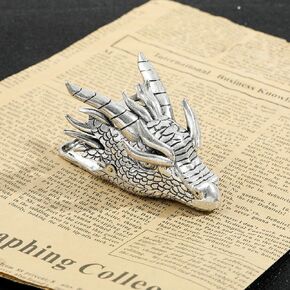 Retro Dragon Head Book Clip Reading Note Metal Paper Clip Punk Stationery Page Marker Learning Tool Supplies for Students Worker (SQ0898)