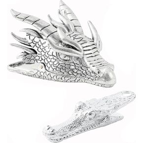 Retro Dragon Head Book Clip Reading Note Metal Paper Clip Punk Stationery Page Marker Learning Tool Supplies for Students Worker (SQ0898)