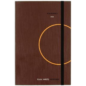 AT-A-GLANCE 2025 Planning Notebook, Daily, 5" x 8-1/4", Small, Plan. Write. Remember., Brown (7062013025)