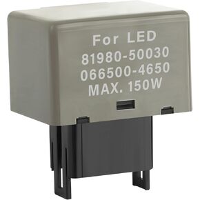 8 Pin Adjustable Turn Signal Relay OEM 81980-50030 81980-53010,Flasher Relay for LED Turn Signal Control The Turn Signal Blinking Rate Compatible with Lexus Scion Subaru Toyota (Adjustable)